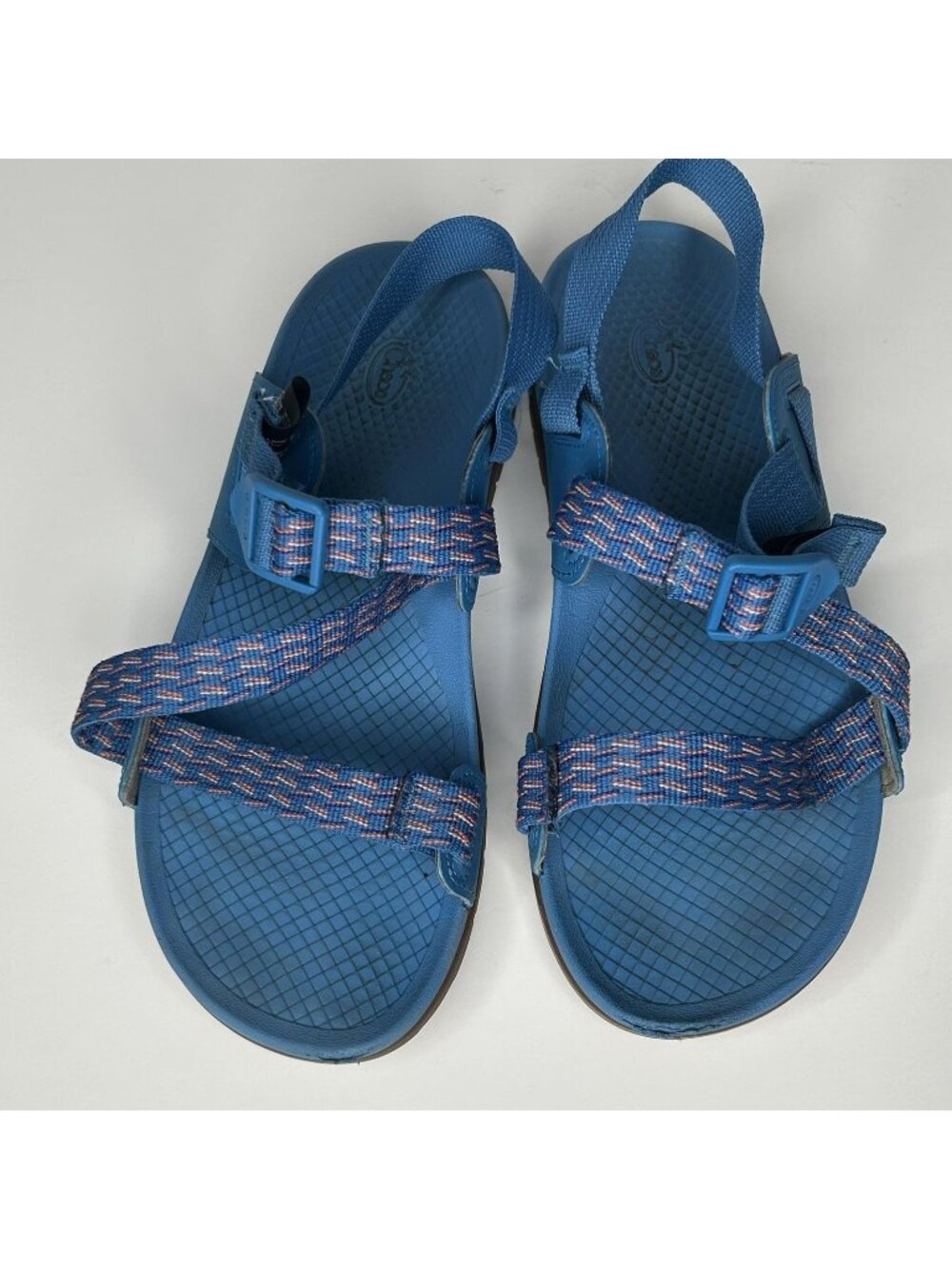 Chaco Sandals Womens 7 Lowdown Blue Strappy Adjustable Buckle Slip Resistant